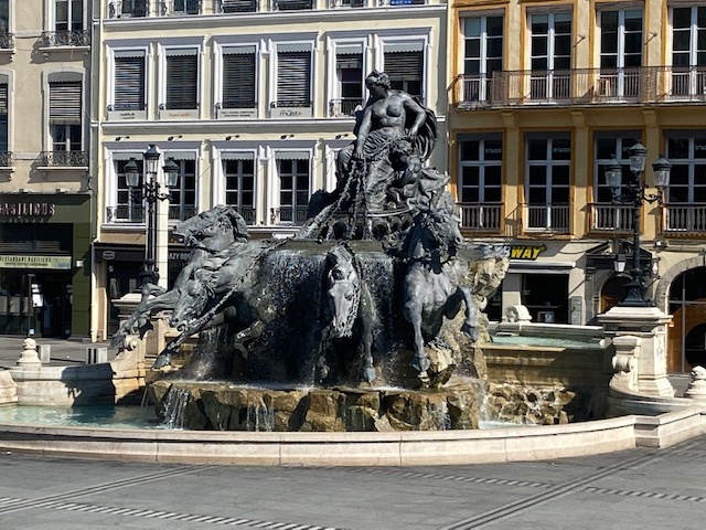 The Bartholdi Fountain in Lyon